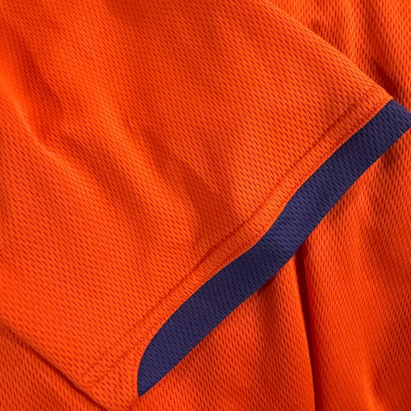Nike‎ Team Clemson Tigers Orange Quarter Zip Performance Shirt Mens fit dry - Picture 13 of 16